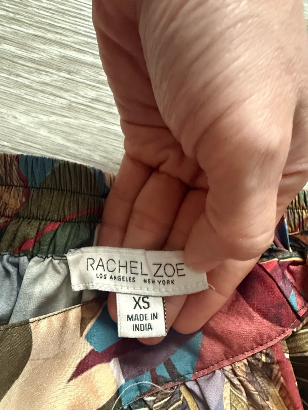 Rachel Zoe Leaf-Print Maxi Skirt in Green, Brown, Blue - Picture 7 of 11